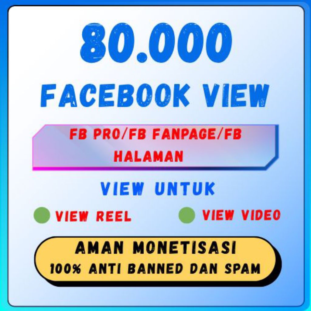 Facebook View / View Reel Facebook / View Video Facebook