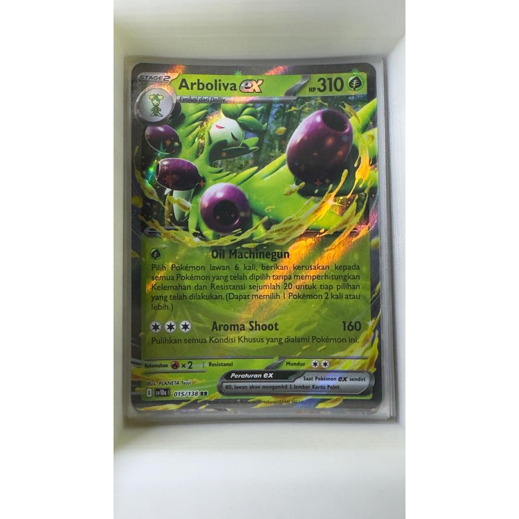 Pokemon Indonesia Arboliva Ex 015/138 RR sv10s Kehadiran Juara