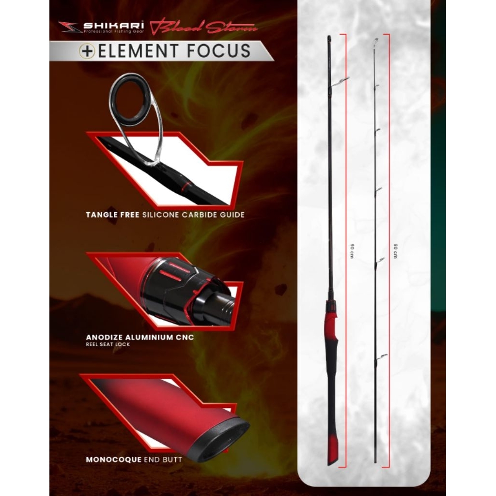 Joran Shikari Blood Storm 180 Solid Carbon 8-17Lb & 7-15Lb