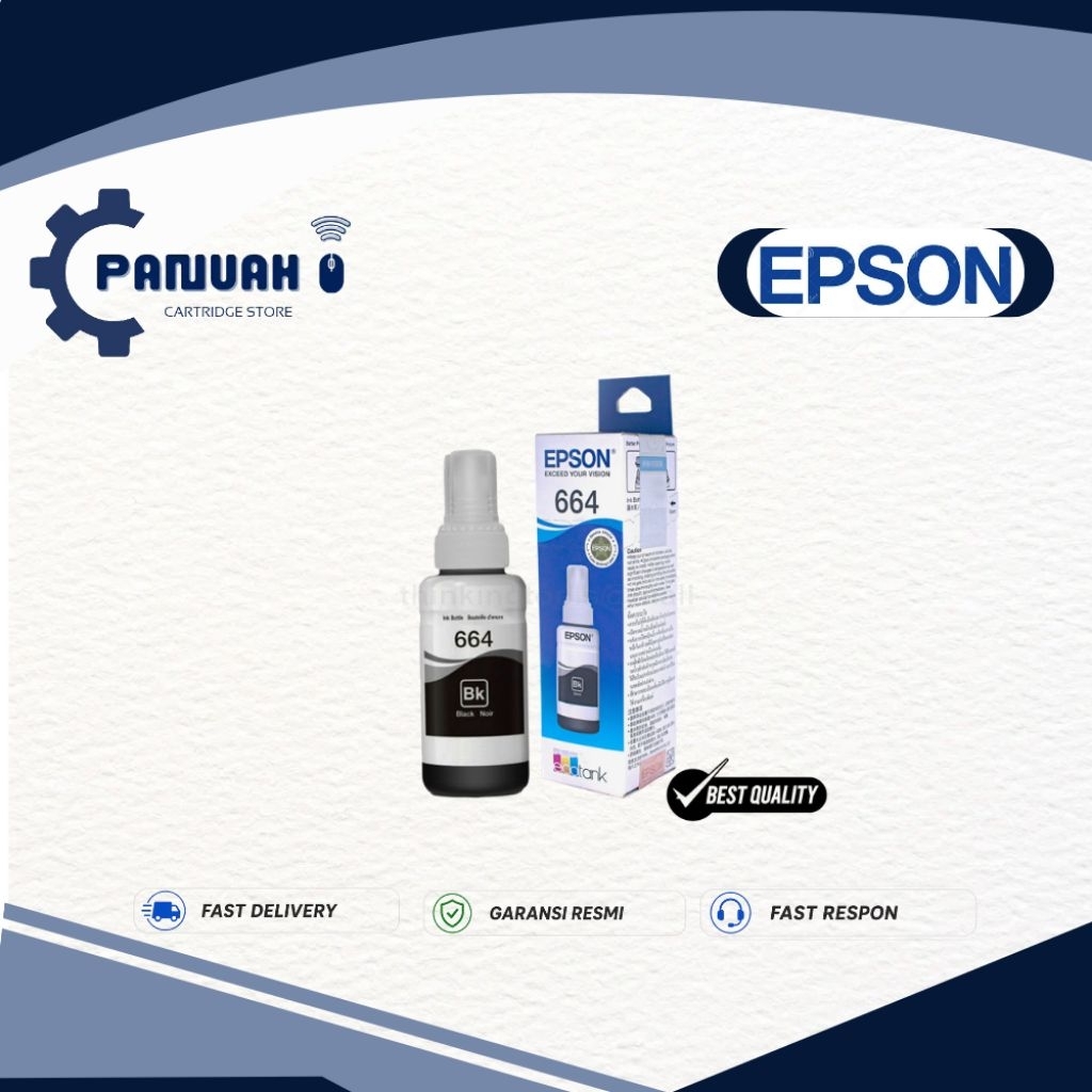 Tinta Epson 664 Original For-L100/L110/L120/L200/L220 - Hitam