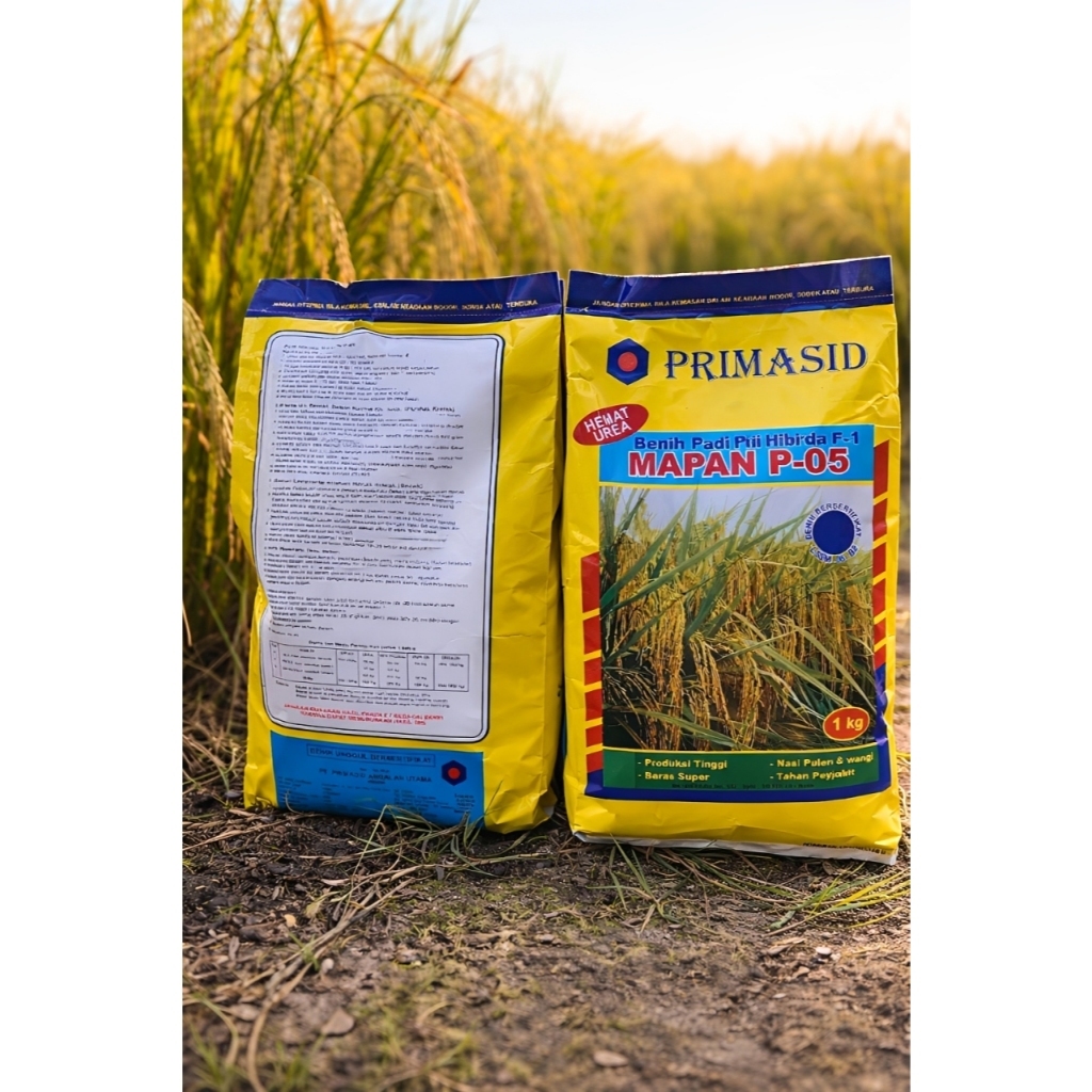 PROMO  Benih Bibit Padi Hibrida F-1 Terbaik - 100% Original Benih Padi Hibrida MAPAN P 05 1 kg
