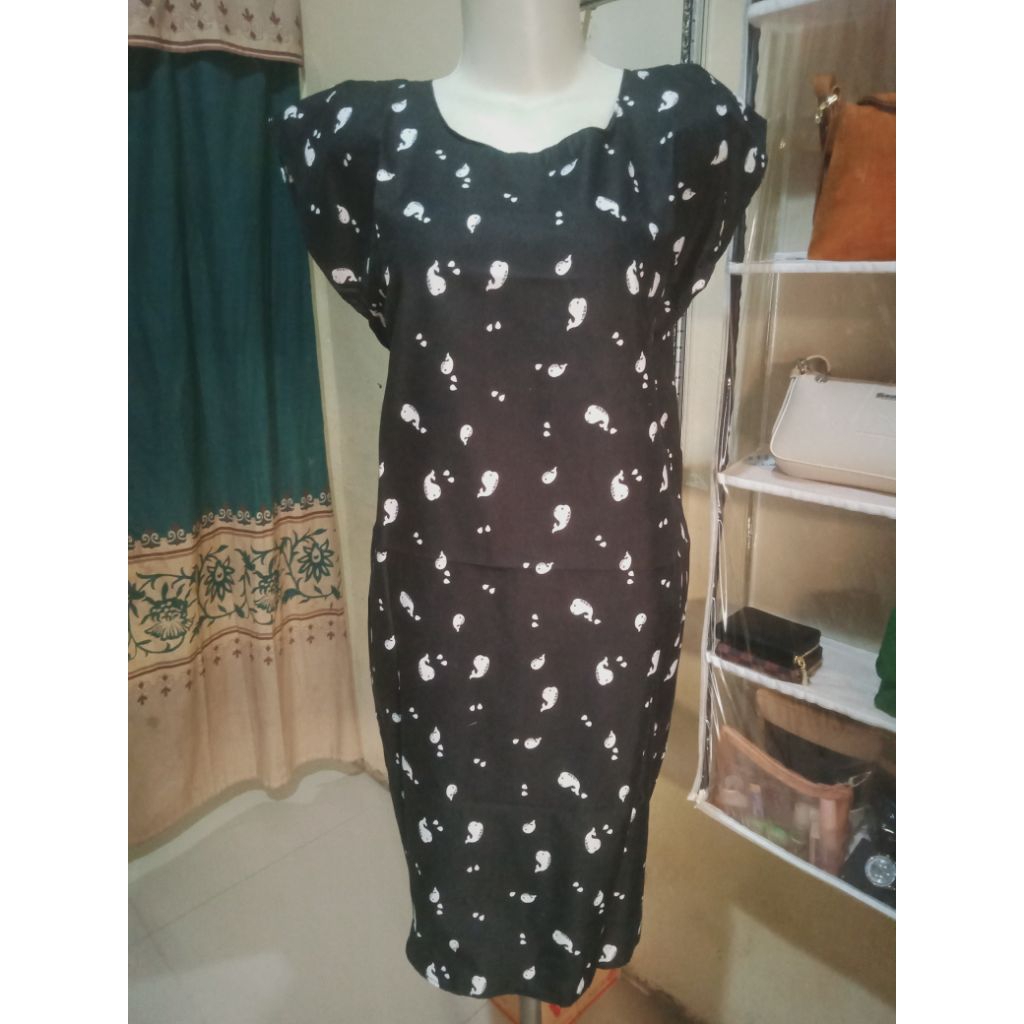 (New) Daster Midi tanpa lengan 01