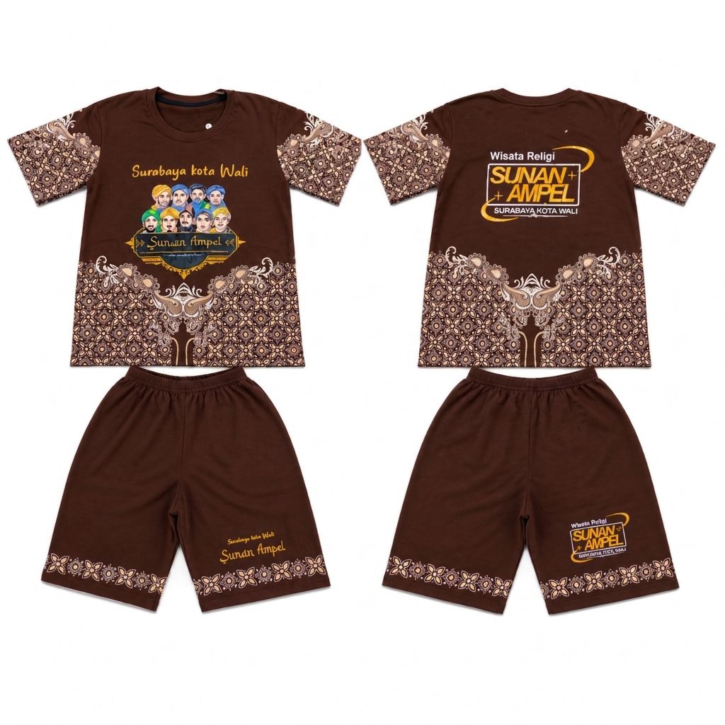 Setelan Sunan Ampel Batik New walisongo anak