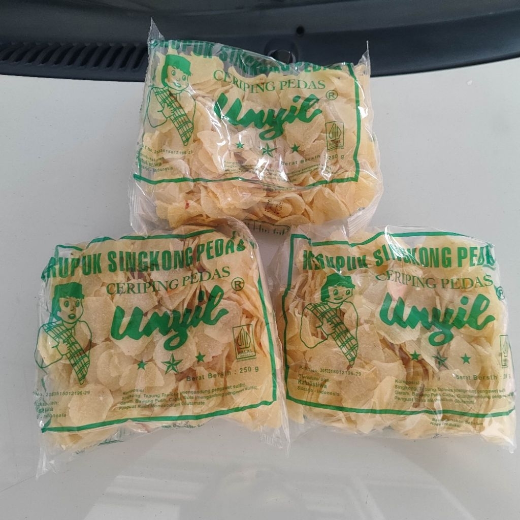 Kerupuk Singkong Pedas Unyil - Gurih Pedas Ceriping Pedas Unyil Camilan