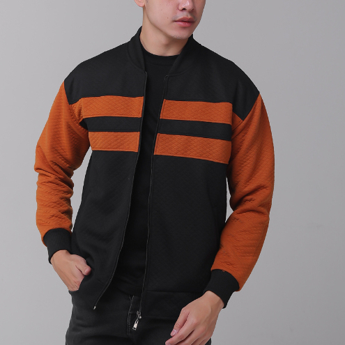 CUIYH.Co Jaket Bomber Reglan Pria