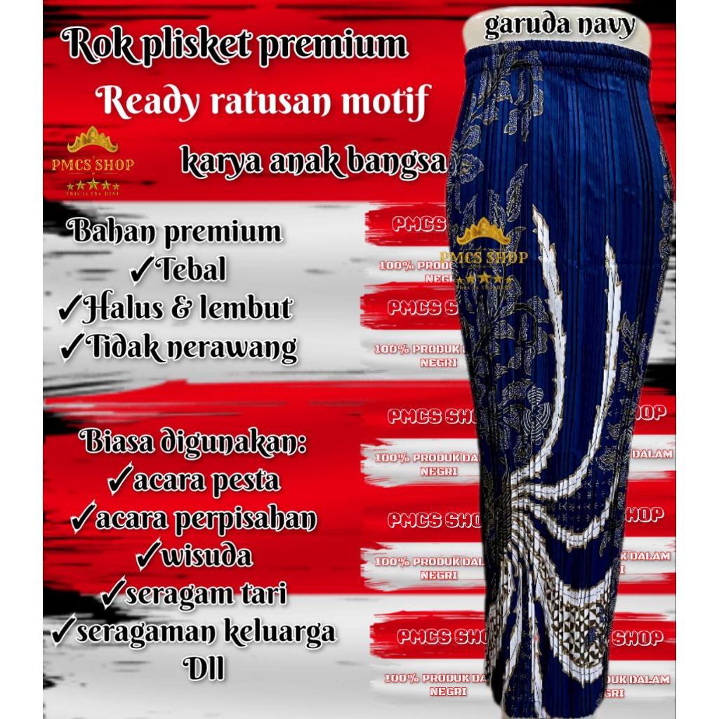ROK PLISKET BATIK BAWAHAN KEBAYA MODERN UNDANGAN WISUDA DLL BANYAK MOTIF NYA