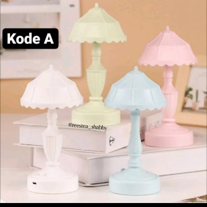 Lampu tidur lampu meja aesthetic Korea flower table lamp night lampu anak