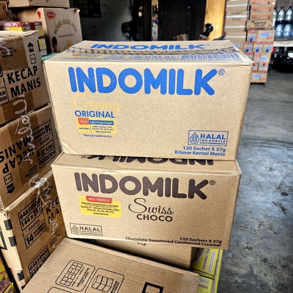 ED 2027 - INDOMILK SKM SACHET ( 1 DUS ISI 120 PCS )( 1/2 CTN ISI 60 SACHET ) RASA COKLAT - PLAIN PUT