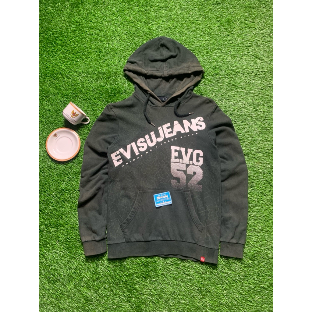 hoodie second Evisu jeans