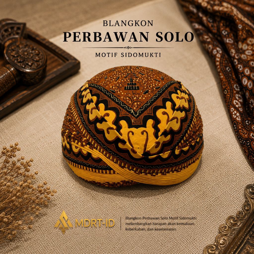 Blangkon solo perbawan Sidomukti alusan