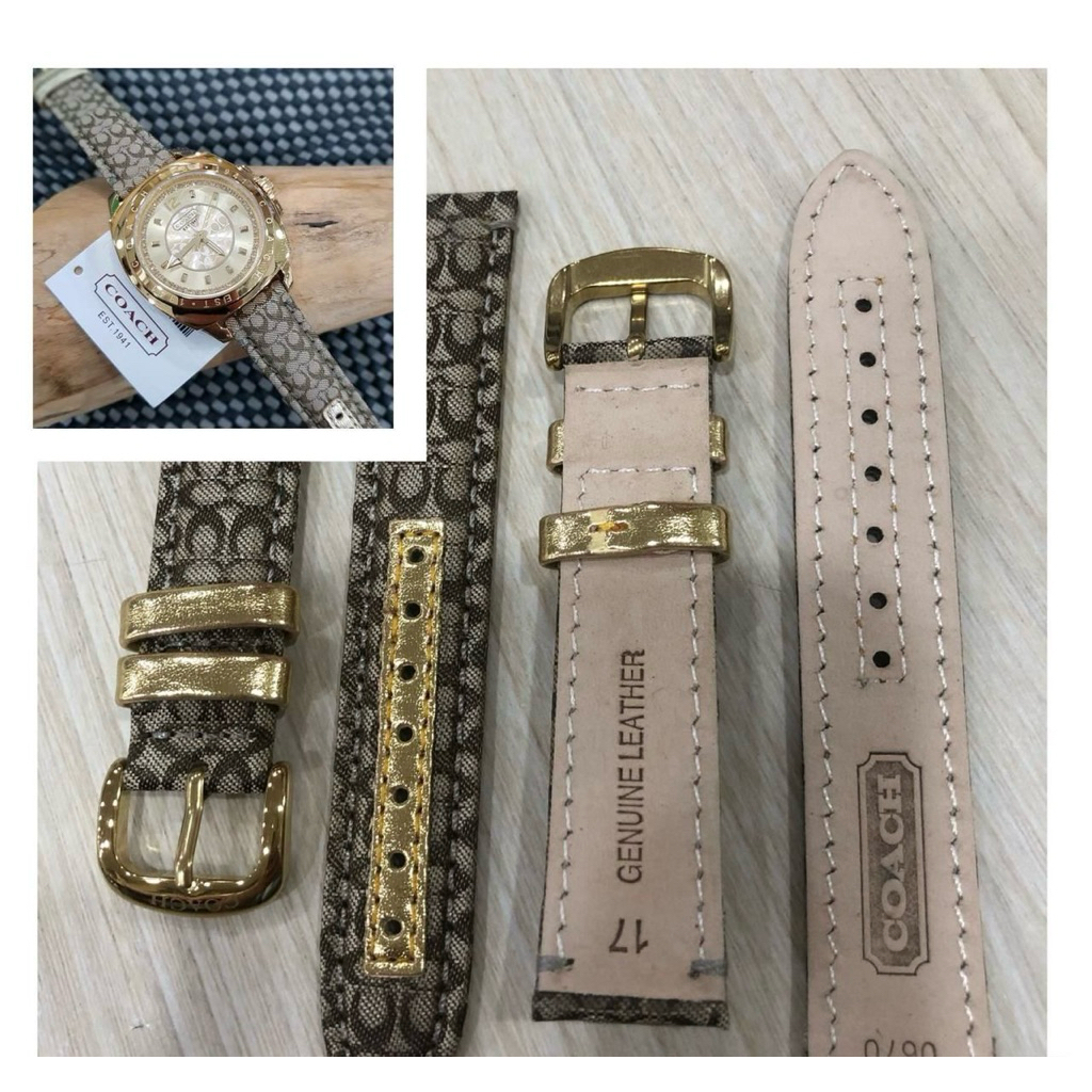 Tali Jam Tangan Coach /  Strap Jam Tangan Coach / Tali kulit Jam Tangan Coach Wanita