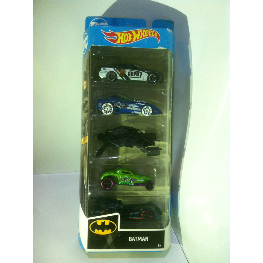 Hot Wheels. 2020 Batman Gift 5-Pack - GHP54. 11 Dodge Charger R/T-Silhouette II-The Bat-Sooo Fast-Th