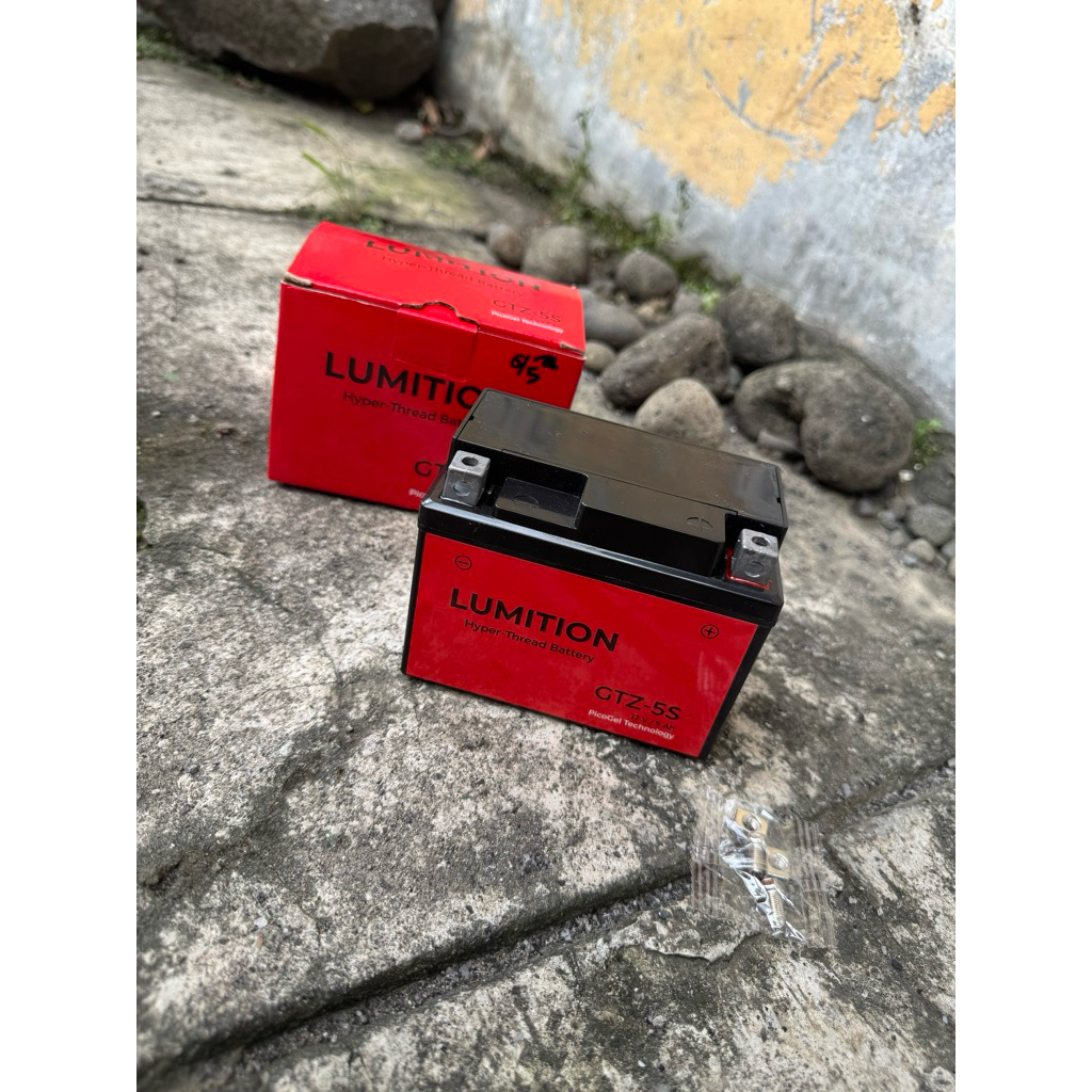 Aki Beat / Satria / Grand/Mio Tesla , Dynavolt , DHN , Federal , Bolt , Baht , Torpedo (12v 5ah /