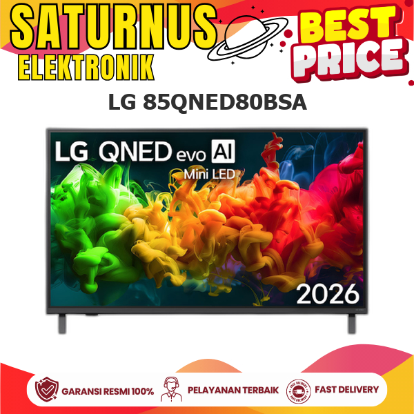 LG 85QNED80BSA QNED EVO AI SMART TV 85 INCH MINI LED NEW PRODUCT 2026
