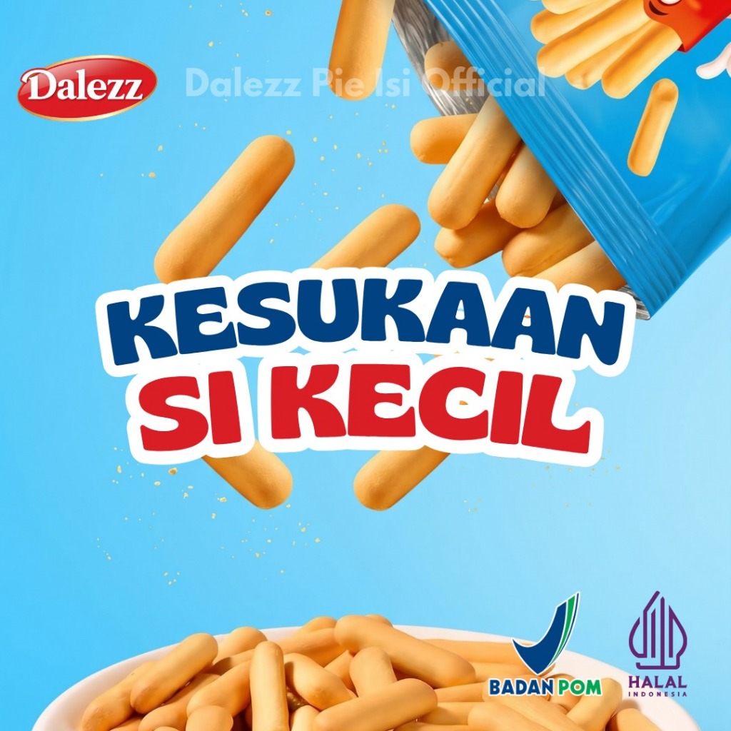 Dalezz Official Hokira Biskuit Stik Mini  | Snack Anak Stik Biskuit Susu Murah Enak Halal BPOM 20gr 