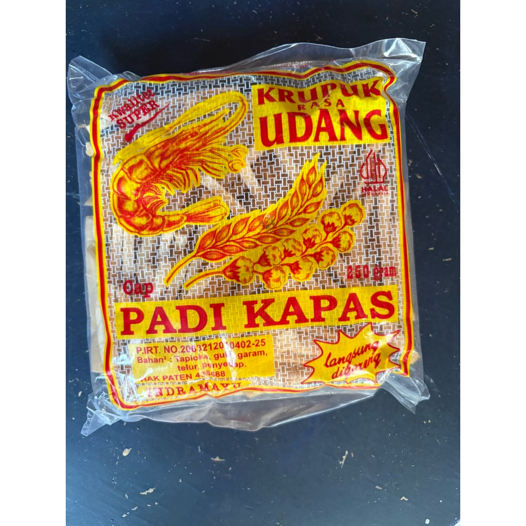 Kerupuk Udang Padi Kapas Stik 250gr