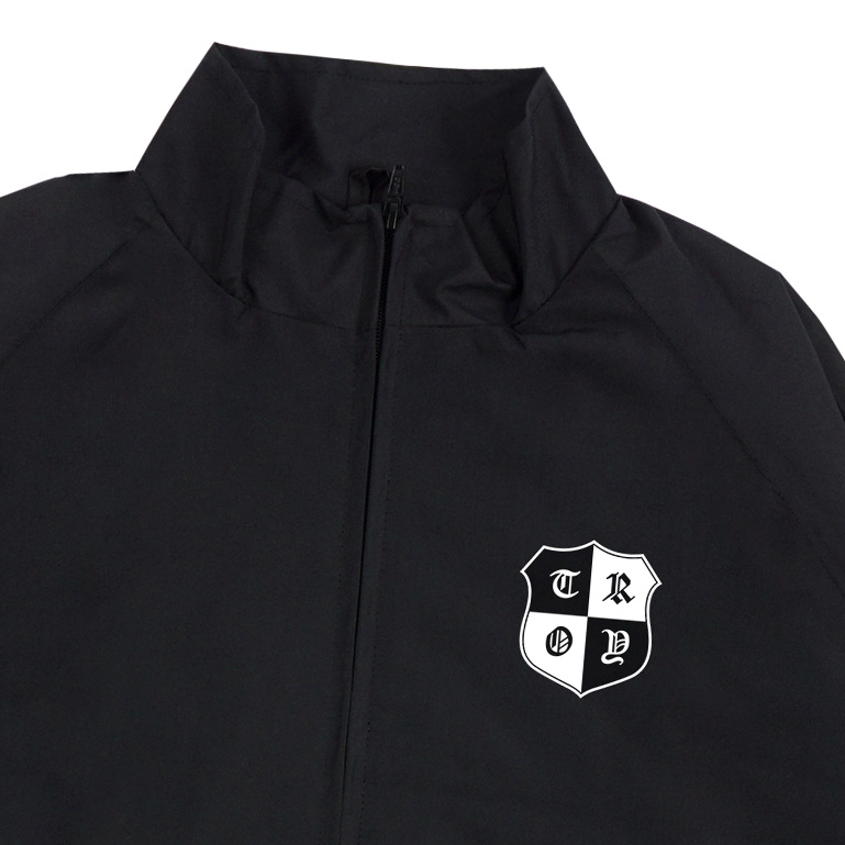 Troy Company Jaket Tracktop Pria Full Hitam - Sield Jacket Tracktop Full Black JTT 3613