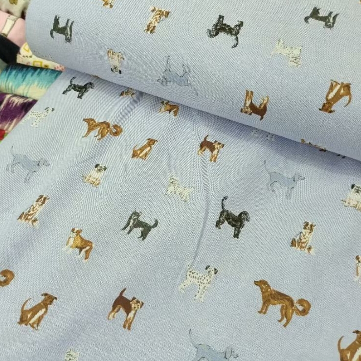 Kain Katun Oxford Premium Import ll Motif Dogy