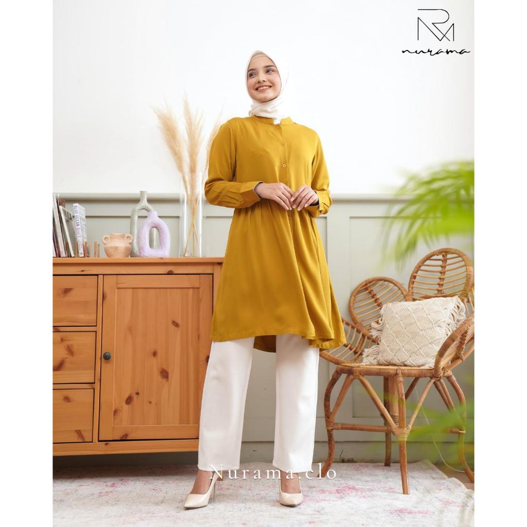 Nurama Atiya Tunik Panjang Terbaru by Nurama - S19/90 TW