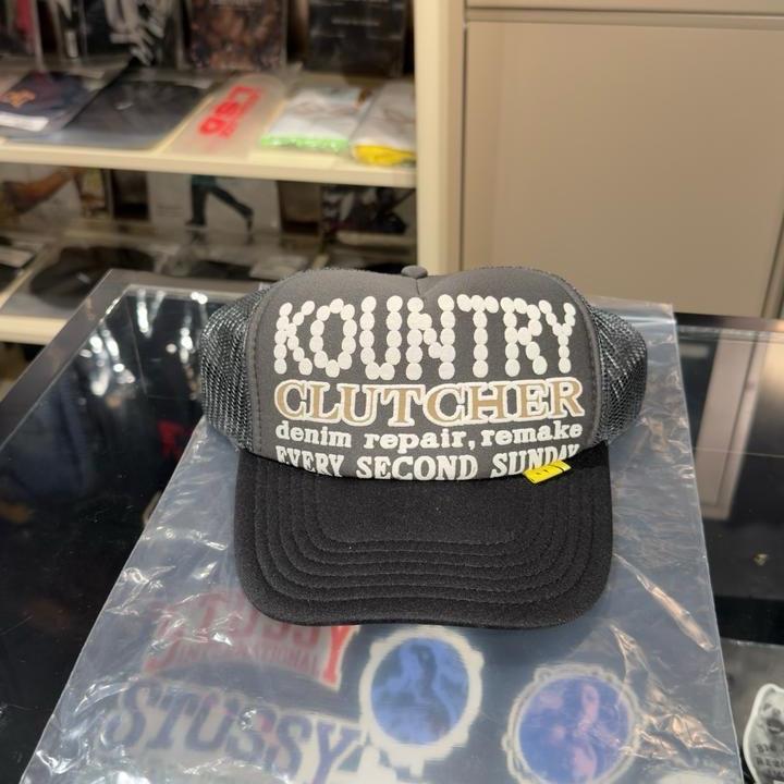 KAPITAL JAPAN - KOUNTRY CAP TRUCKER BLACK/GREY