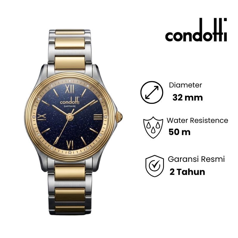 Jam Tangan Wanita Condotti Ladies Orchidea CNL70004-SG04-S18