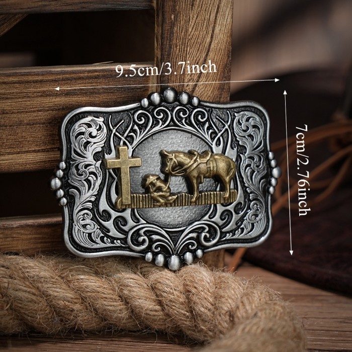 KEPALA GESPER SABUK IKAT PINGGANG COWBOY WESTERN