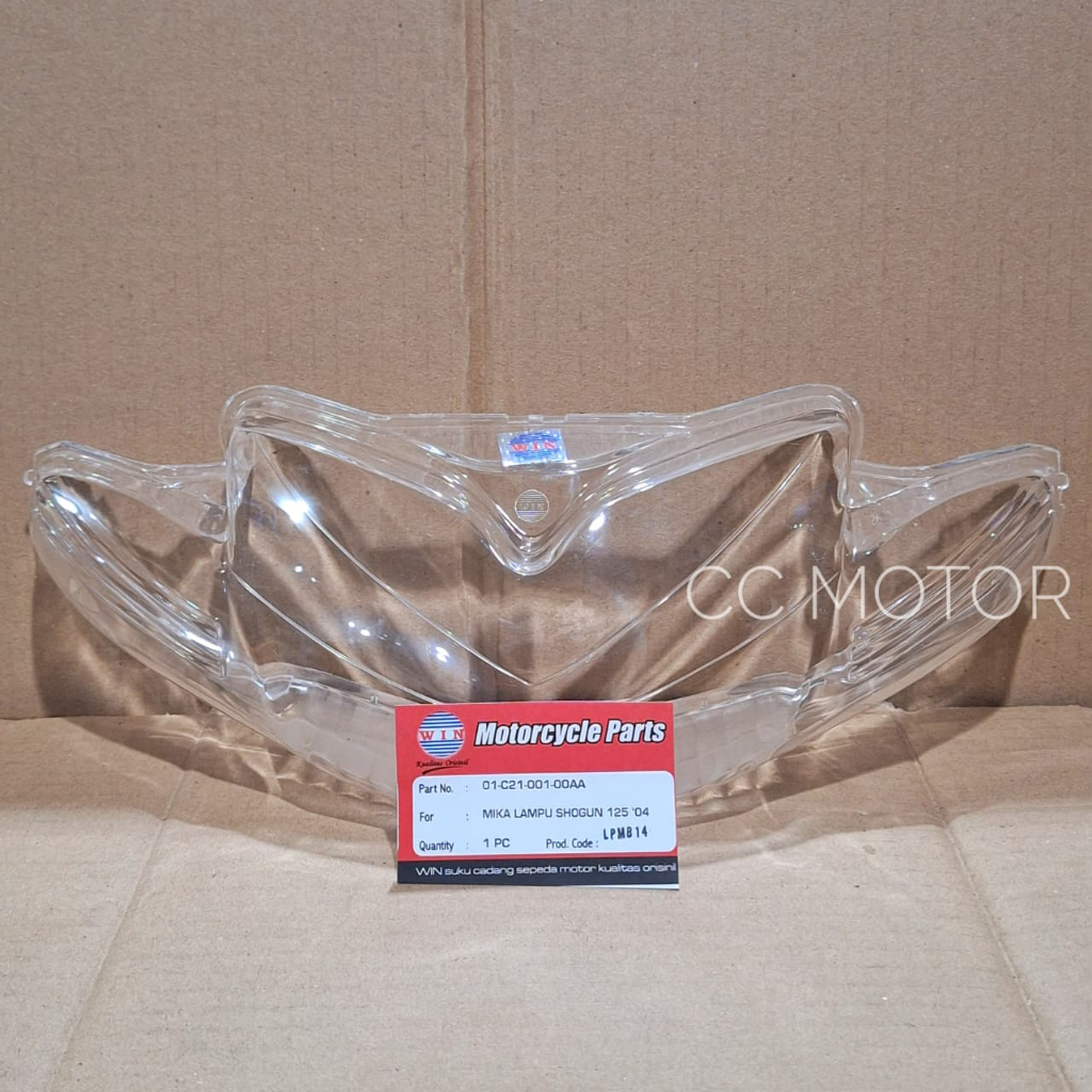 WIN Mika Kaca Lampu Depan Shogun 125 2004  / Mika Lampu Depan Shogun 125 2004  / Mika Reflektor Shog
