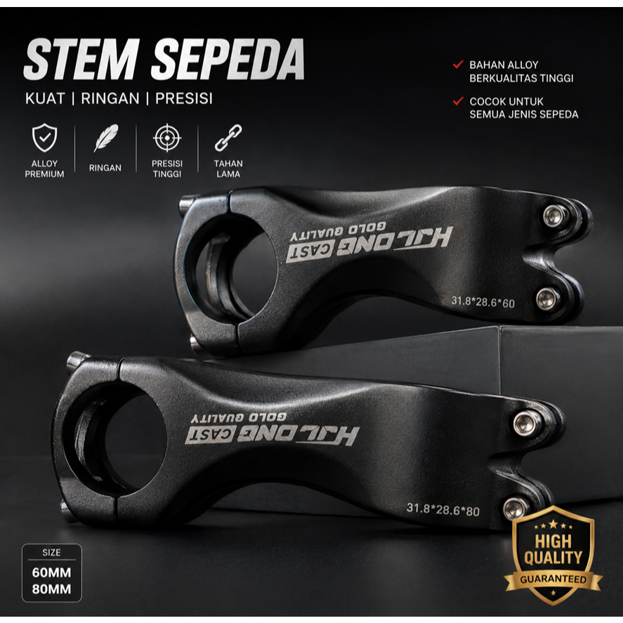 STEM NUNDUK 60 80mm 6 8 CM 17 DEGREE 31.8 mm Alloy cnc MTB XC AM rb road balap n0 HONSUN 60mm 80mm