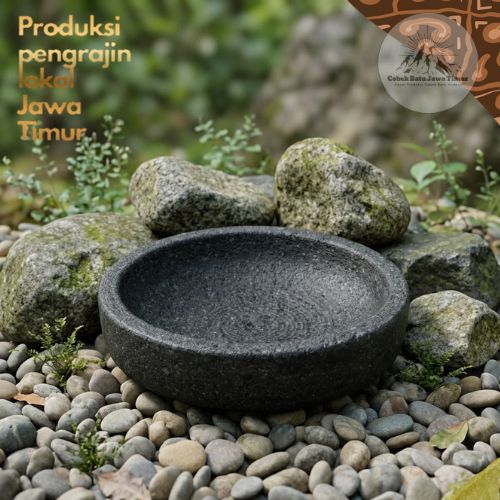 Cobek Batu Asli 18 cm - COBEK SAJA