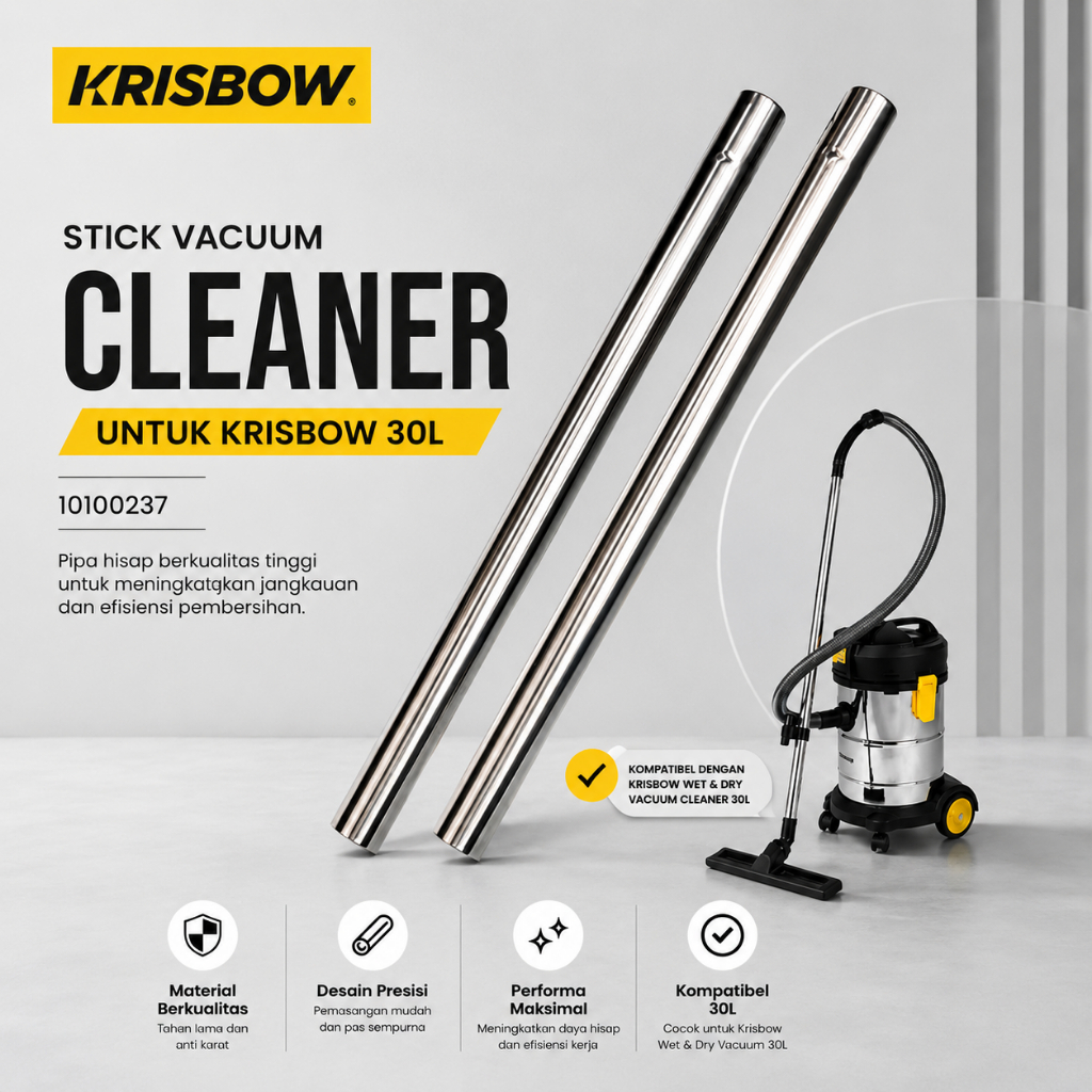Stick Vacuum Cleaner Wet & Dry Krisbow 30L 10100237