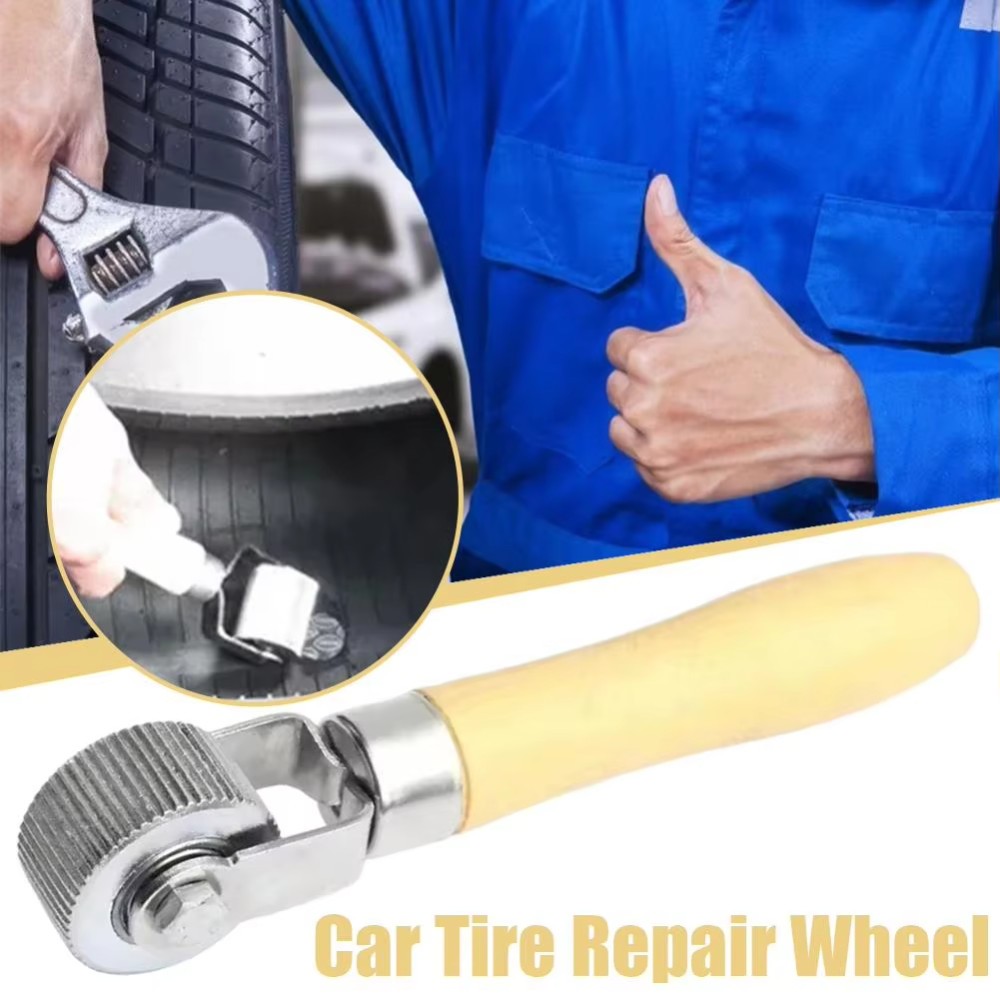 Perata Karet Tambal Ban Tip Top - Roller Tambalan Ban Tip Top Bestpatch Gagang Kayu