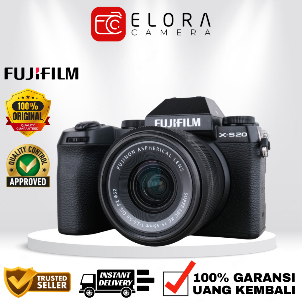 Fujifilm X-S20 Kit 15-45mm / Kamera Mirrorless Fujifilm XS20 Body Only / Fujifilm XS-20 X S20 XS 20 