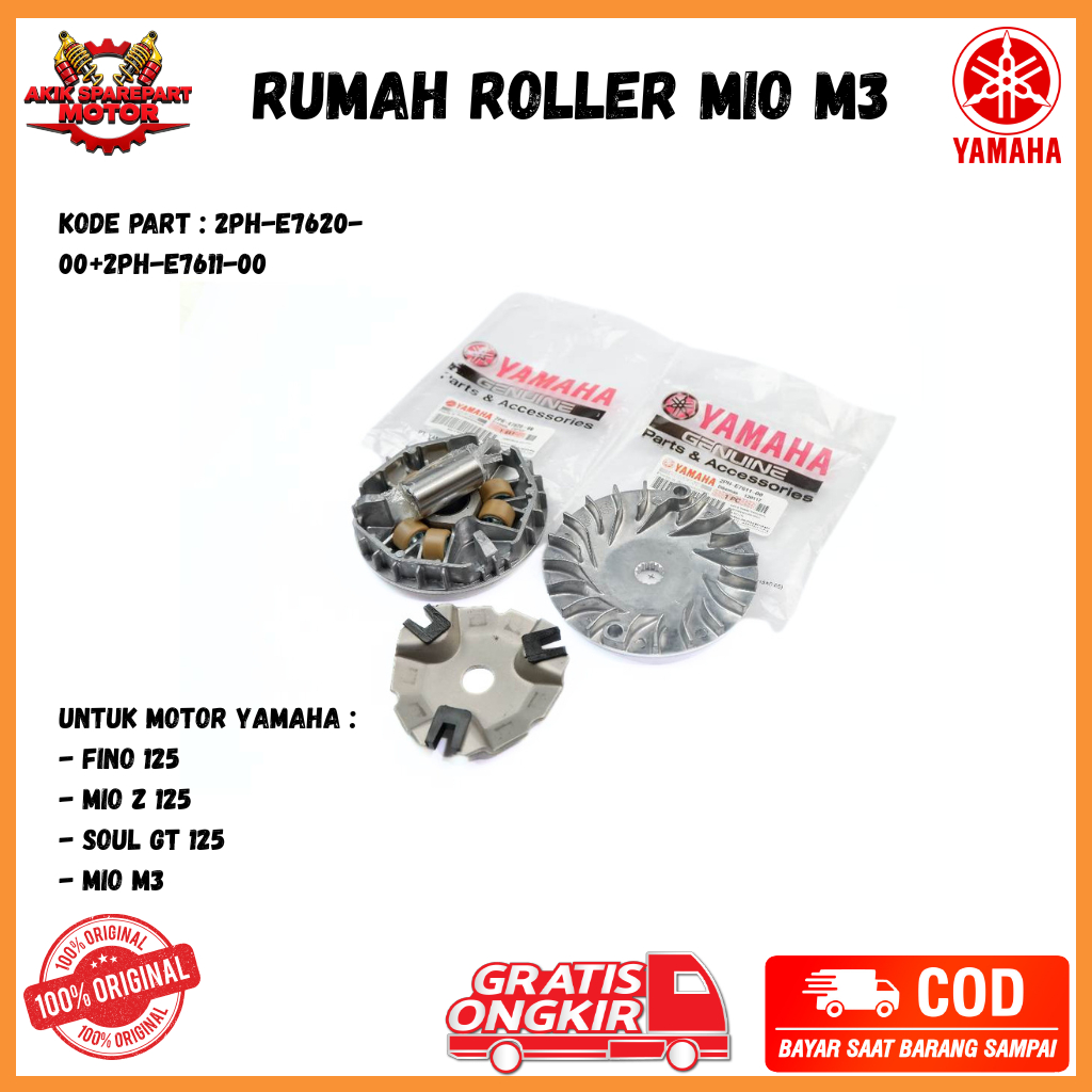 rumah roller mio m3 - roller mio m3 2PH Original akik sperpart