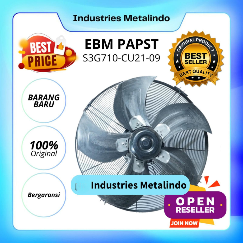 Axial Fan EBM PAPST 710mm 28 Inch - S3G710-CU21-09 Original Made in Germany