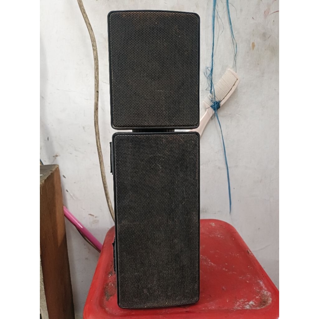 speaker aktif 3 inch double + Twitter cocok untuk indor cafe