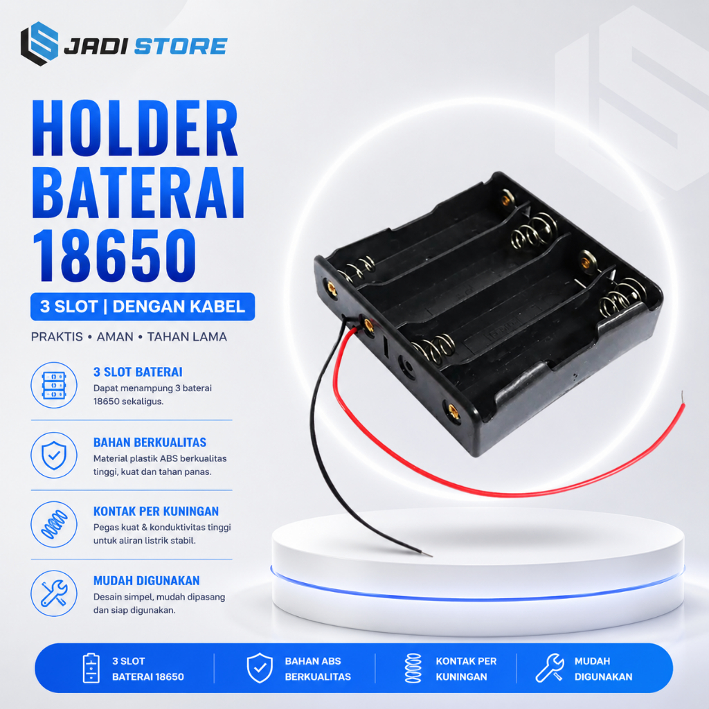 Dudukan Baterai 18650 Tempat Baterai 18650 Holder Baterai 18650 Baterai 18650 Holder Holder Battery