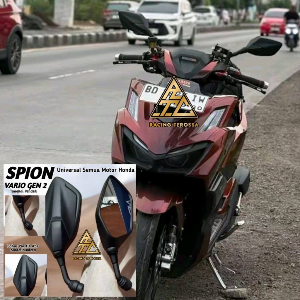 Spion Honda Vario 160 Gen 2 Abs Cbs - Spion Vario 160 Tangkai Pendek - Spion Tangkai Pendek Vario 16