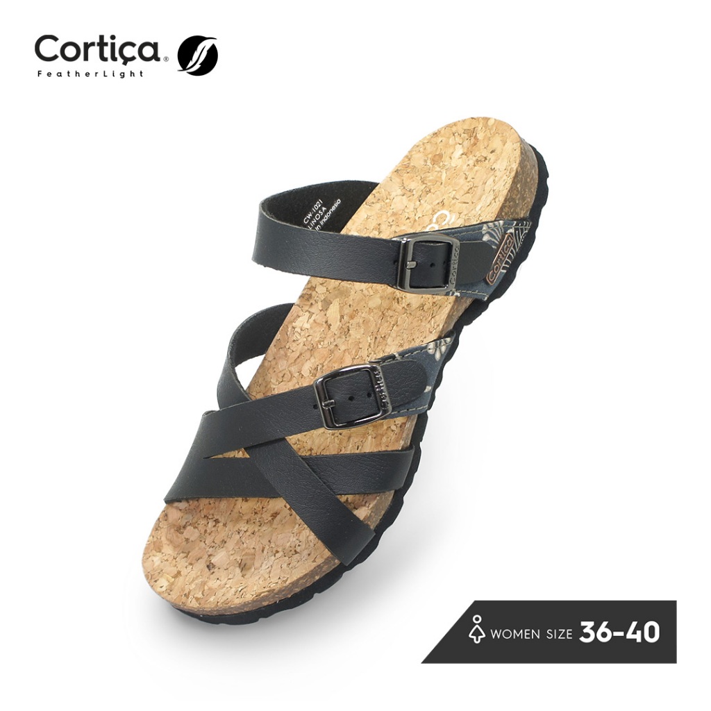 CORTICA- FL LINOSA | SANDAL WANITA Nyaman dan Ringan | Sandal Footbed | Arch Support Sandal