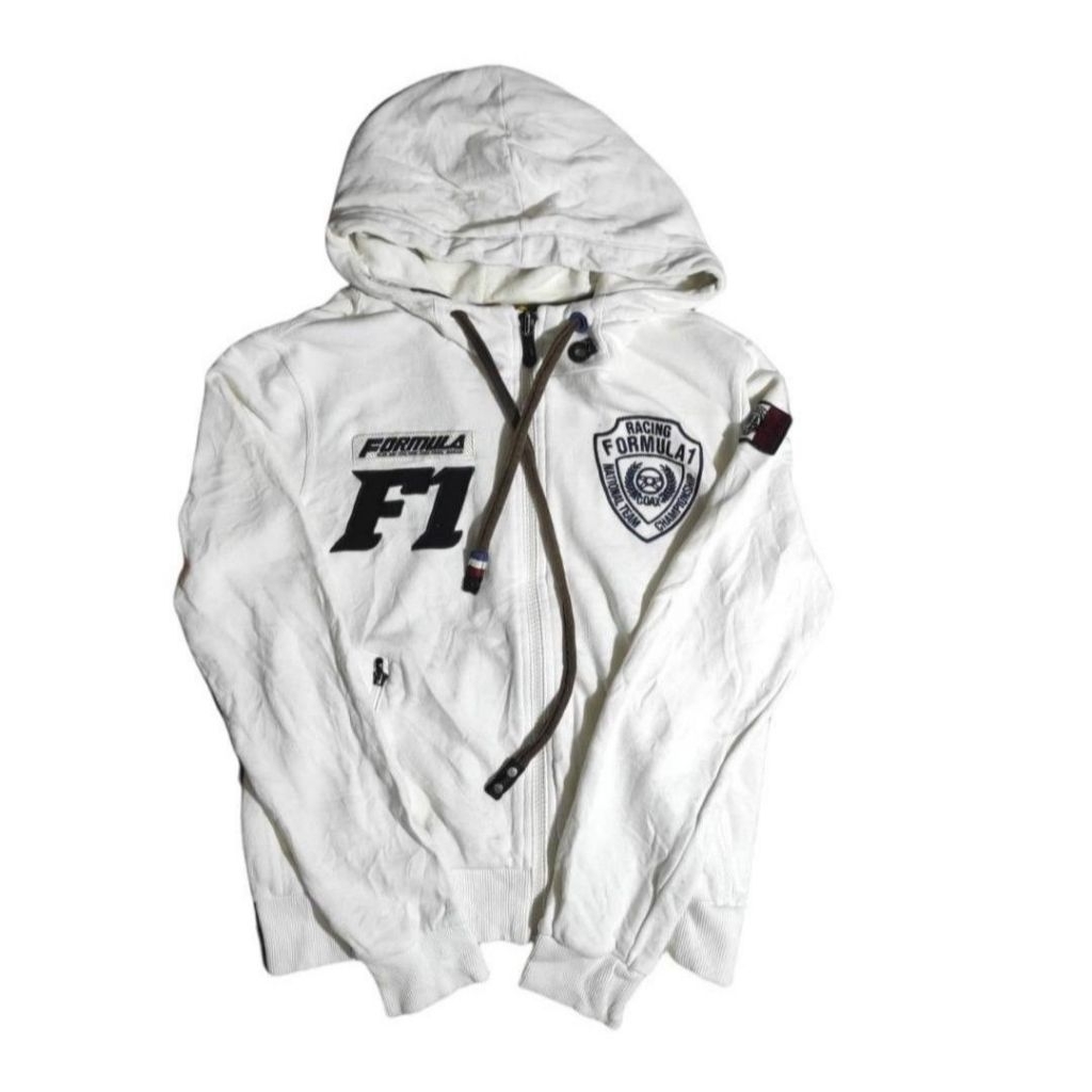 Hoodie Formula 1 Coax putih bersih scnd (Rp.250)
