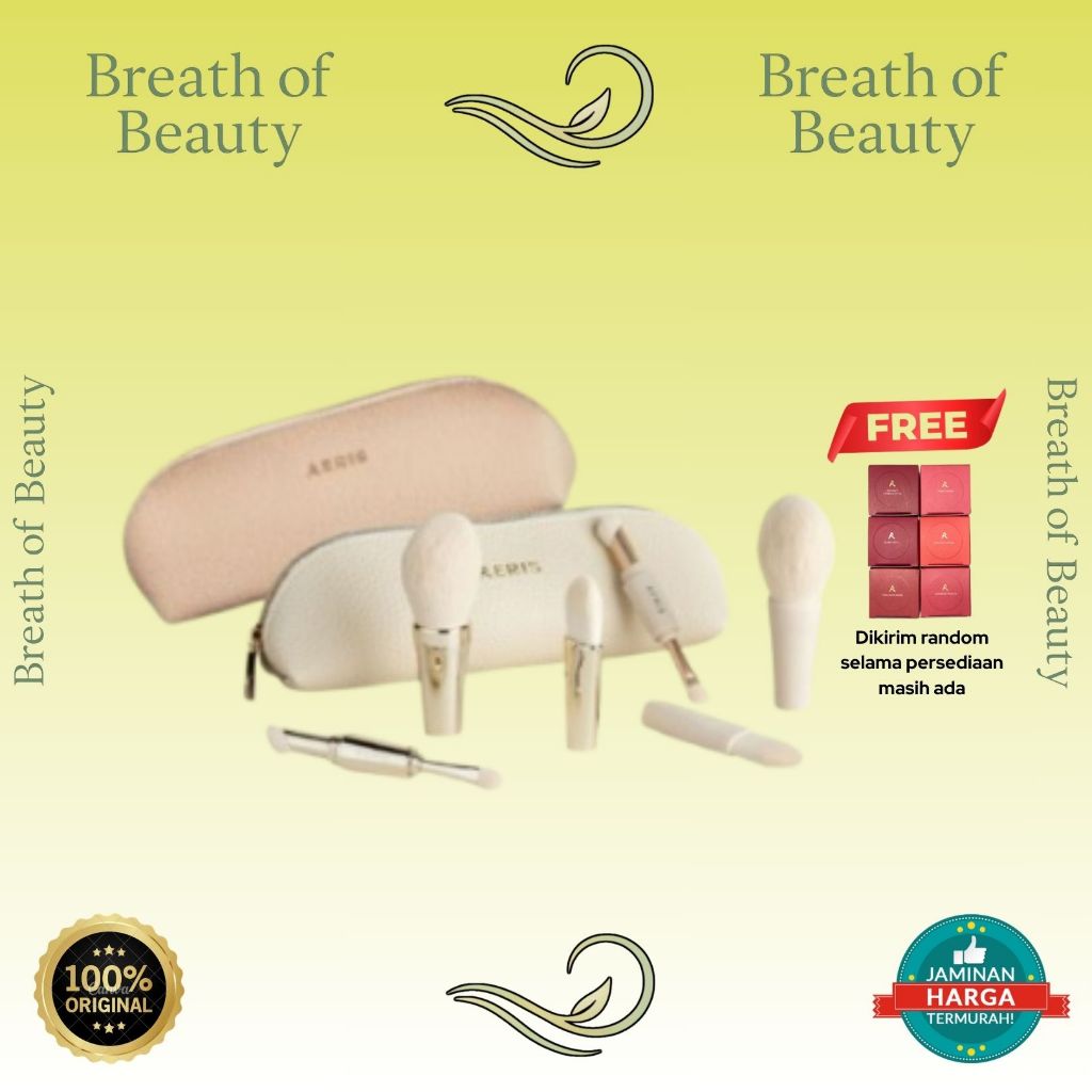 Aeris Beauté The Signature 4 in 1 Brush with Pouch | Beauty Beaute