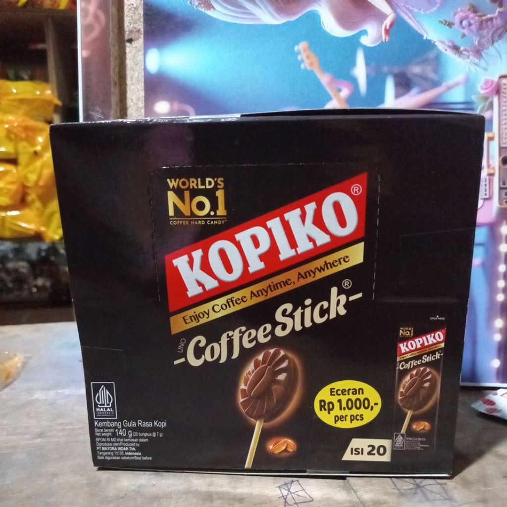 Kopiko Coffe Stick 20 pcs x 7 gram - permen stik