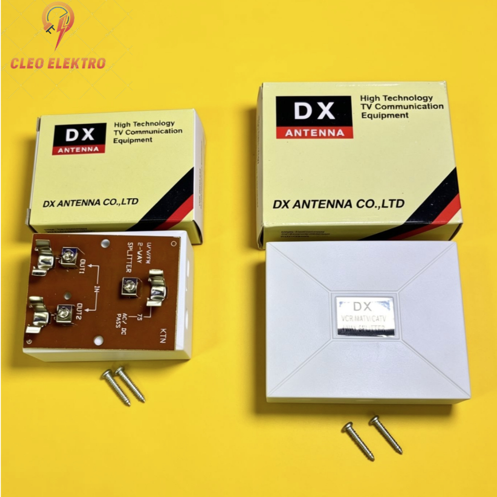 SPLITER ANTENA TV BESI 2 / 4 WAY DX PEMBAGI ANTEN SPLITTER KONEKTOR CABANG KUALITAS BAIK