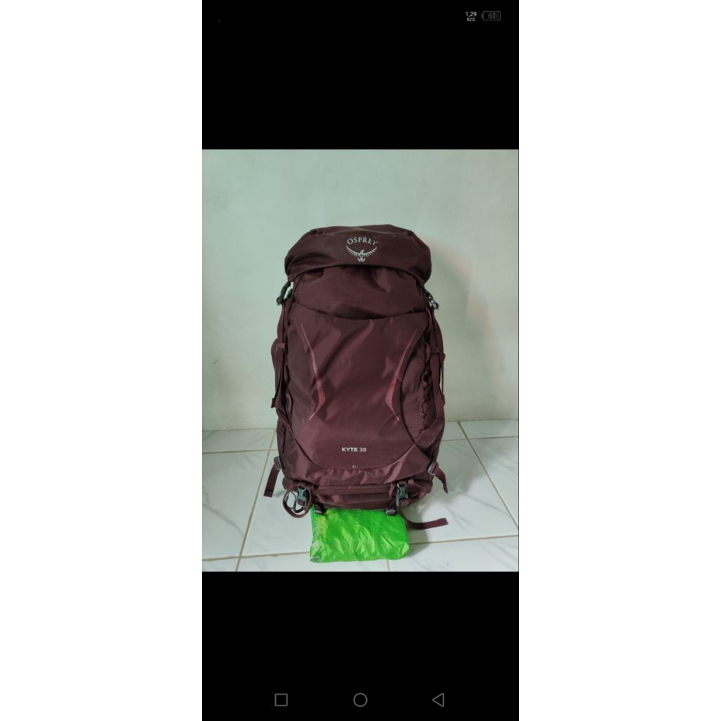 Tas Carrier Osprey Kyte 38L Original Outdoor Hiking Camping Tracking