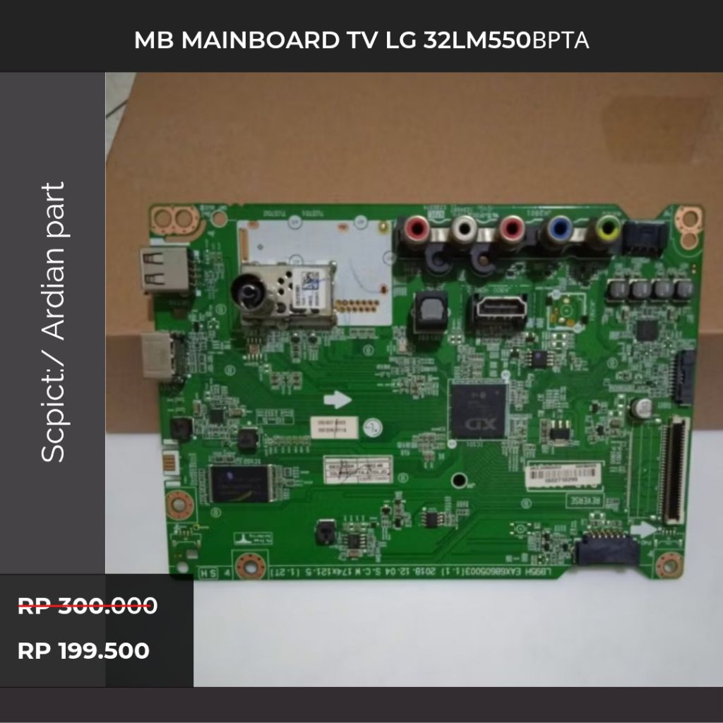 Promo  Mainboard Tv Lg 32lm550bpta Second Normal
