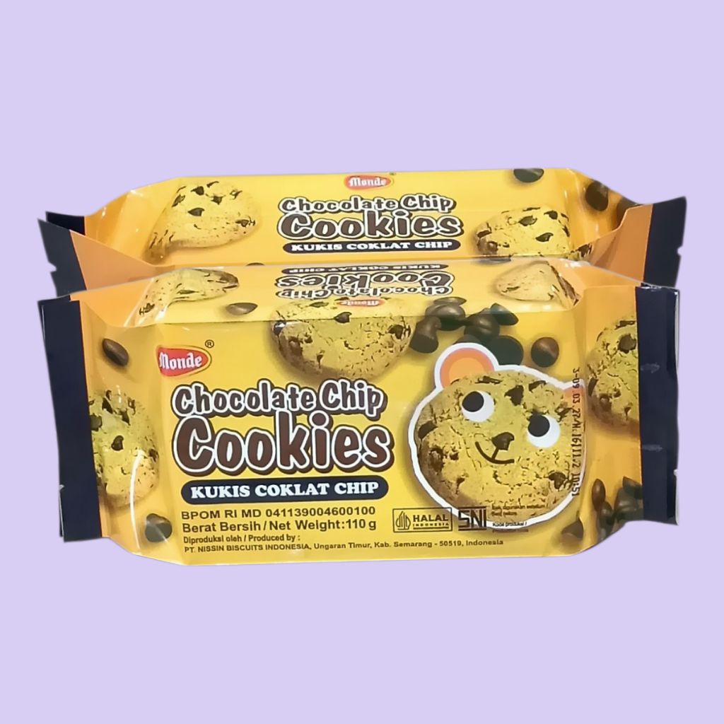 Monde Chocolate Chip Cookies Kukis Coklat Chip 110gr