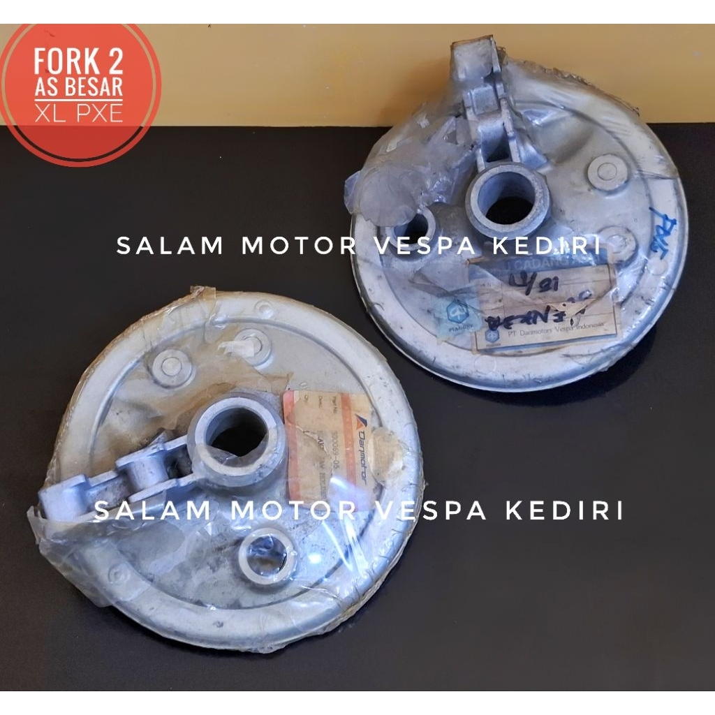 Piringan dudukan kampas rem depan vespa klasik excel exclusive spartan px fork 2 as besar danmotor