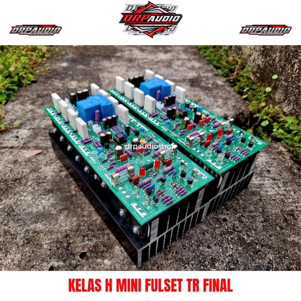 Kit Power Amplifer Rakitan Kelas H mini Bandar Power 2u 20cm Fulset Tr Final Toshiba 5200 1943 Siap 