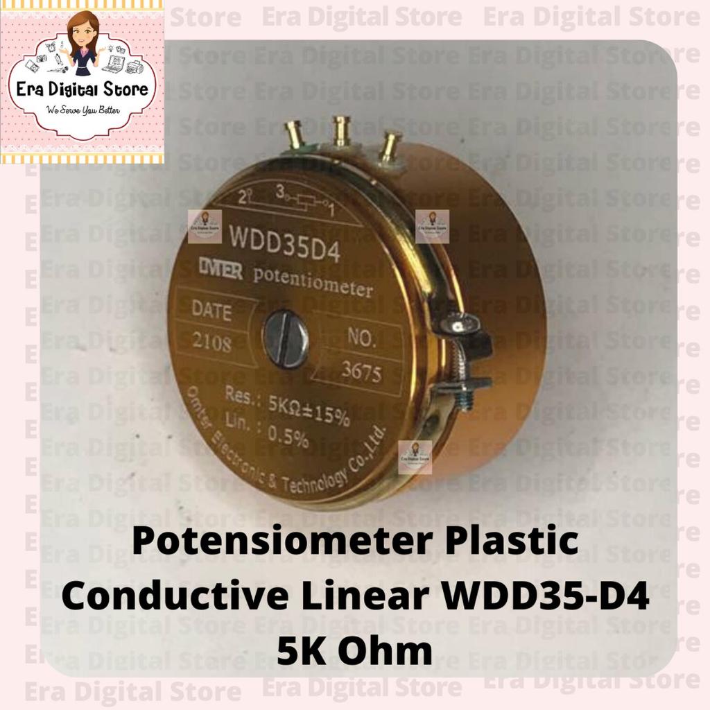 Potensiometer WDD35D4 5K Ohm Plastic Conductive Linear WDD 35D4 GOLD
