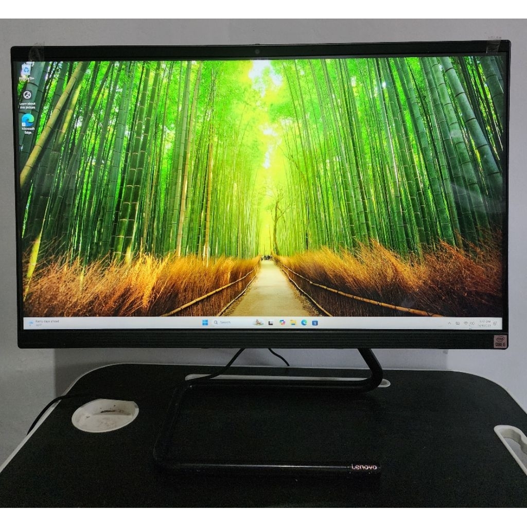 aio 24 inci lenovo core i3 10th fHd normal siap pakai
