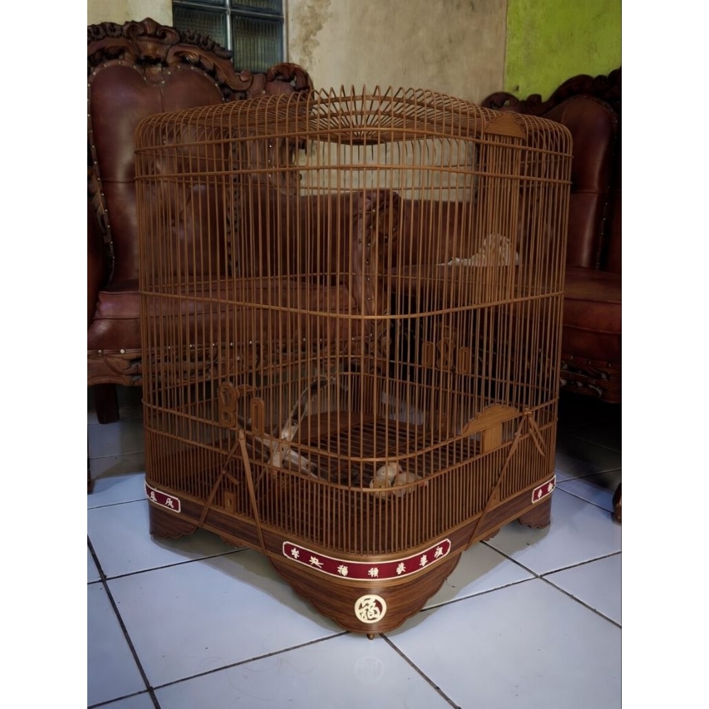 Sangkar Murai Oval & Cungkok lokal kualitas Vietnam Dimater 60 antar sudut 77cm